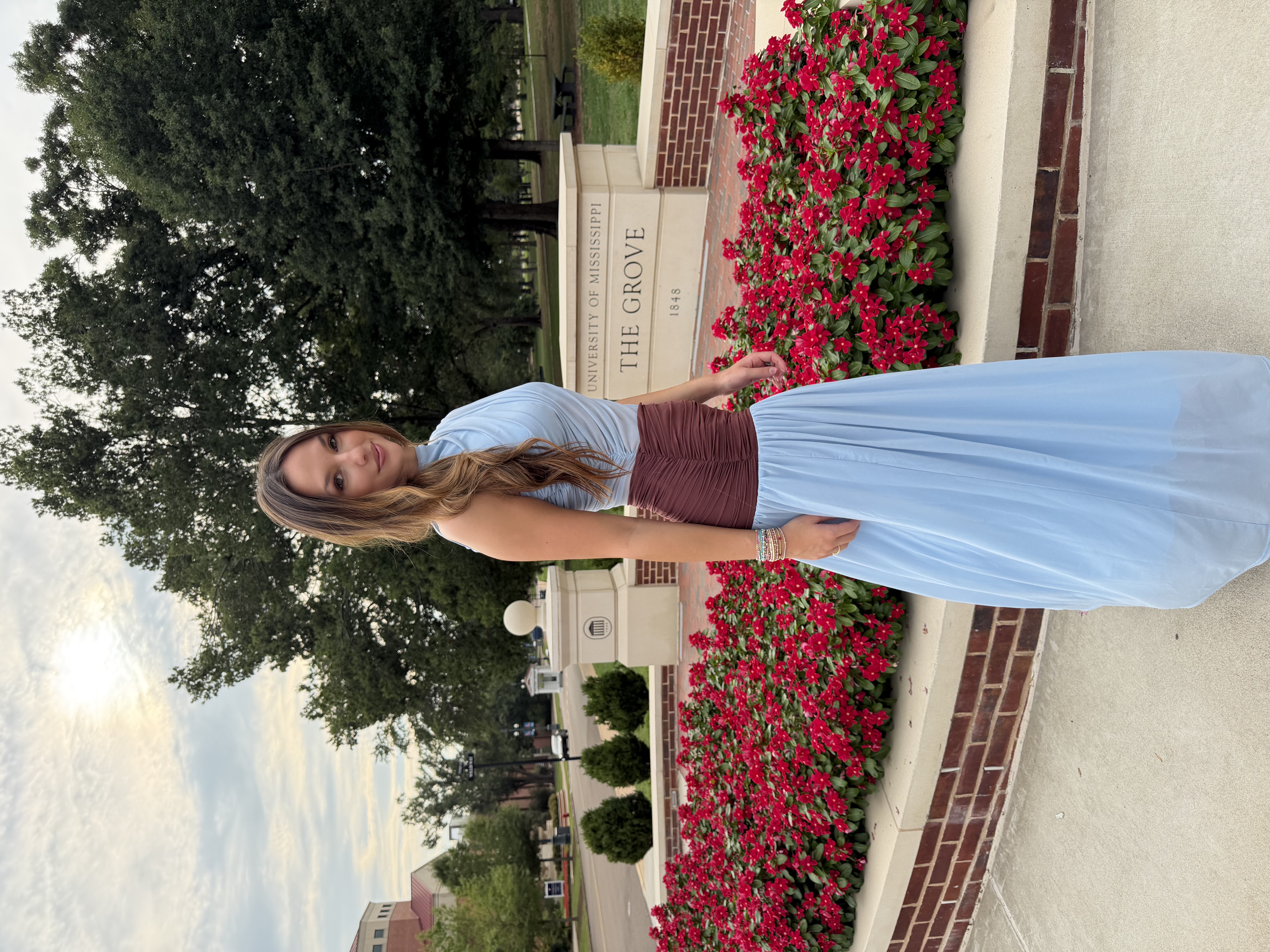 Colorblock Mesh Maxi